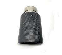 Echappement Voiture Embout De Silencieux D'échappement En Fibre Carbone Mat Pour Voiture Sertissage Universel Acier Inoxydable Argent Tubulure D'échappement(ID 60mm-OD 76mm)