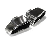 Echappement Voiture Embout D'échappement Carré En Acier Inoxydable 304 Pour BMW Pour X3 G01 Pour X4 G02 2019 2020 Pour M40i Tubulure D'échappement(Argent)