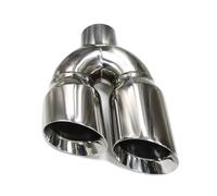 Echappement Voiture Embout D'échappement Double Forme Y Pour Voiture Silencieux Universel Buse Tuyau Acier Inoxydable Entrée 28 Pouces Sortie 46 Tubulure D'échappement(La gauche)