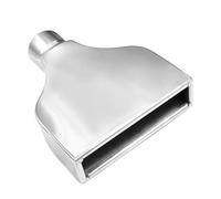 Echappement Voiture Embout D'échappement Rectangulaire Laminé Long De 224 Pouces Entrée 013 X 768 Sortie 984 Silencieux En Acier Inoxydable Pot D'échappement