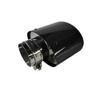 Echappement Voiture Embout Silencieux D'échappement Universel Brillant Voiture 1 Pièce Décoration Buse Tuyau Polissage Ovale Largeur 105 115 130 150 Tubulure D'échappement(63.5mm-115mm)