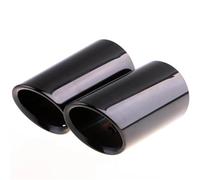 Echappement Voiture Embouts De Silencieux D'échappement Chromés En Acier Inoxydable Pour A1 Pour A3 Pour A4 Et Pour TT 2009-2015 Pot D'échappement(Noir)