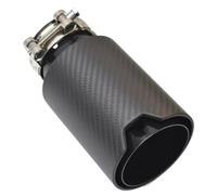 Echappement Voiture FOR E46 F30 Xf 1pc Matte Black Carbon Fiber Stainless Steel Exhaust Muffler Auto Parts Retrofit Tip Tail Parts(73MM IN- 93MM OUT)