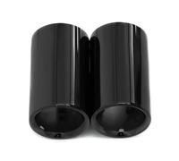 Echappement Voiture Lot 2 Embouts Silencieux D'échappement Acier Inoxydable Pour BMW F30 E92 E90 Série 3 GT 325i 328i 2006 2007 2008 2009 2010 Tuyau D'échappement(Noir)