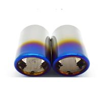 Echappement Voiture Lot De 2 Embouts D'échappement Pour VW Pour Polo Pour Bora Pour Golf 6 7 Pour MK6 Pour MK7 Pour Jetta Pour Scirocco 1.4T Tuyau D'échappement(Bleu)
