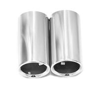 Echappement Voiture Lot De 2 Embouts Silencieux D'échappement En Acier Inoxydable Pour BMW F30 E92 E90 Série 3 GT 325i 328i 2006 2007 2008-2010 Pot D'échappement(Argent)