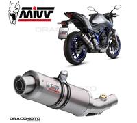 MIVV Silencieux GP Y.055.LXB inox noir casquette carbone pour Yamaha MT-03