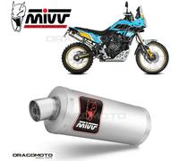 MIVV Silencieux Slip-On Dakar Yamaha Ténéré 700 2019-24 Y.064.ldkx Homologué Argenté