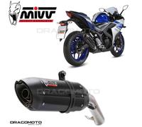 MIVV Silencieux d'échappement Suono Noir Yamaha YZF R3/R25