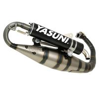 Échappement Yasuni Carrera 16 Noire Editio pour MINARELLI Debout, Carbone Silencieux (Noir)