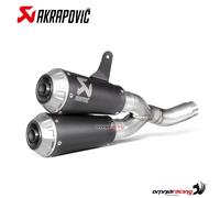 Echappements Akrapovic racing titane noir Ducati Scrambler 800 2015-2020