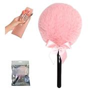 Échapper en poudre pour le corps: poudre de polyester avec poignée | Échappements de poudre sucette, outil de maquillage avec applicateur pour saupoudrer poignée de guimauve pour femmes filles