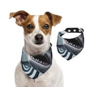 Écharpe 2D requin pour animal domestique, bandanas printemps été en coton doux pour chiot, accessoires réglables pour petite, moyenne et grande fille, garçon, chiot, taille M