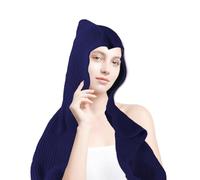 Écharpe à capuche, écharpe à capuche pour femme | Châles pour chapeaux coupe-vent pour femmes - Simple châle d'hiver à capuche pour l'anniversaire de pendaison de crémaillère, bleu marine,