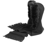 Écharpe à Capuche en Polaire by Lierys noir One Size