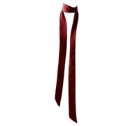 Écharpe à cheveux à main, bandeau décoratif élégant pour femmes et filles, cravate auto-nouée, ruban en soie, cravate unie pour femmes et filles