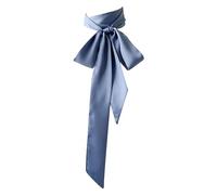 Écharpe à cheveux à main, bandeau décoratif élégant pour femmes et filles, cravate auto-nouée, ruban en soie, cravate unie pour femmes et filles