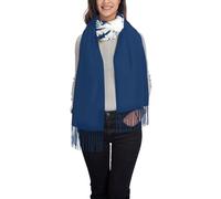 Écharpe à franges à poils longs imprimée drapeau de la Caroline du Sud, élégante et chaude, parfaite pour assortir avec une tenue d'automne et d'hiver.