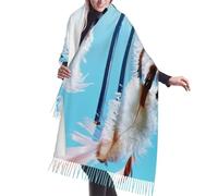 Écharpe à franges en cachemire Dream Catcher Les foulards en soie d'automne et d'hiver sont les plus confortables et les plus doux