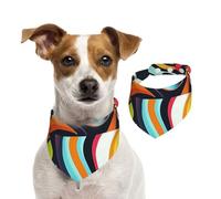 Écharpe à motifs psychédéliques complexes pour animal domestique, bandanas printemps été en coton doux pour chiot, accessoires réglables pour petites, moyennes et grandes, filles, garçons, chiots