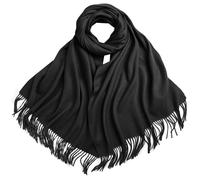 Écharpe À Pompon Noire 1 Pièce, Écharpe Chaude, Écharpe Douce Et Confortable, Écharpe Pour Femme, Écharpe Simple