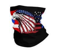 Écharpe Amérique Et Porto Rico Porto Rico Drapeau Portoricain Eagle1 Cache Cou Durable Couvre-Chef Respirant Balaclava pour Randonnée Adulte Cyclisme 25X50CM