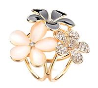Écharpe Bague Fleur Fleur Foulard Boucle Soie Foulard Soie Fermoir Clips Broches Vêtements Porte-Bijoux Porte-Bijoux pour Femmes Filles