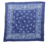 Freak Scene Écharpe bandana - motif paisley 01 - bleu - blanc - foulard carré
