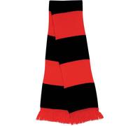 Écharpe bicolore 'Team' (Red / Black - One Size - Unisexe)