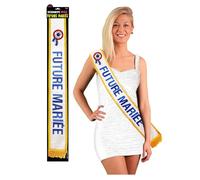 Echarpe bleue future mariée