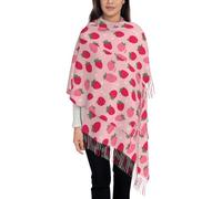 Écharpe Blush Rose Fraise Floral, Écharpe Châle Doux Léger Grande Et Confortable Multi-Usages, Longue Foulards Pour Femmes Et Hommes En Automne Hiver Printemps 1 Pièce