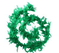 Écharpe Boa En Plumes De Dinde Colorées, Écharpe Fine, Légère, Longue Au Toucher, Accessoires De Fêtes Et De Spectacles Sur Scène-Vert Herbe