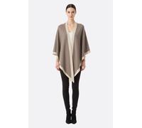 Écharpe cachemire taupe moelleuse triangle drapée Misciano Naturel