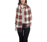 Echarpe Carreaux De Noël À Carreaux Rouges Tartan Foulards Pour Mariage