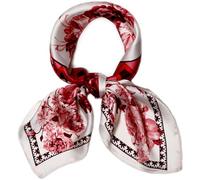 Écharpe carrée en satin pour femme - 69,1 cm - Sensation soie - Pour dormir la nuit, 41-rouge, taille unique