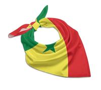 Écharpe Carrée Légère et lisse Bandanas avec Motif Drapeau Sénégal pour Femme