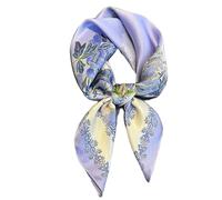 Écharpe carrée tendance 70 x 70 cm pour femme - Accessoire de mode - Doux - Tour de cou - Sangle de poignet - Polyester respirant, F126, Taille unique