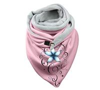 éCharpe Chale Avec Attache Cachemire Chale Hiver Foulard Femme Marque Impression Motif Chaud Echarpe Foulard Châle Chic Echarpe Triangle Femme avec Bouton