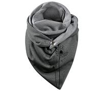 éCharpe Chale Avec Attache Cachemire Chale Hiver Foulard Femme Marque Impression Motif Chaud Echarpe Foulard Châle Chic Echarpe Triangle Femme avec Bouton