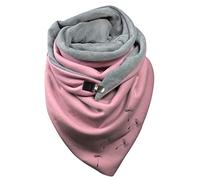 éCharpe Chale Avec Attache Cachemire Chale Hiver Foulard Femme Marque Impression Motif Chaud Echarpe Foulard Châle Chic Echarpe Triangle Femme avec Bouton