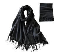 Écharpe chaude confortable et douce pour le cou, écharpe portable pour l'hiver et l'automne, pour marcher, école, style de vie, plein air, décontracté, voyage, déplacement, quotidien, Noir , Consulte