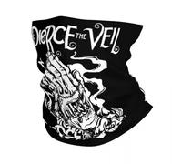 Écharpe chaude d’hiver multifonctionnelle, Custom Pierce Veil Band Cou Gaiter Hommes Femmes Hiver Musique Groupe Bandana Écharpe pour le cyclisme