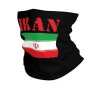 Écharpe chaude d’hiver multifonctionnelle, drapeau de l’Iran Bandeau d’hiver cache-cou Hommes Femmes Ski Cyclisme Tube Écharpe Visage Bandana Gaiter