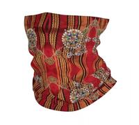 Écharpe chaude d’hiver multifonctionnelle, Kabyle Bijoux Cou Gaiter Hommes Femmes Hiver Amazigh Géométrique Bandana Écharpe pour le cyclisme