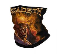 Écharpe chaude d’hiver multifonctionnelle, Megadeths Bandana Hiver Tour de cou Femmes Coupe-vent Wrap Écharpe Visage pour la randonnée Heavy Metal Band Gaiter Bandeau
