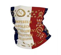 Écharpe chaude d’hiver multifonctionnelle, Napoléonien Français 85e régiment Drapeau Bandana Cou Guêtre pour ski chasse écharpe wrap France Fleur De Lis Cagoule Warmer