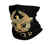 Écharpe chaude d’hiver multifonctionnelle, Vintage or Empire romain byzantin aigle emblème Bandana cou cache-cou hiver randonnée ski écharpe guêtre Rome SPQR couverture faciale