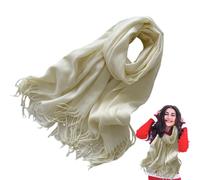 Écharpe chaude d'hiver | Écharpe douce pour l'hiver et l'automne - Pour la marche, l'école, les voyages, le style de vie en plein air, les trajets quotidiens et décontracté, blanc, Refer to