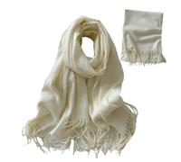 Écharpe chaude - douce, chaude et chaude, écharpe pour col facile à transporter pour l'hiver d'automne, pour décontracté, quotidien, voyage, école, style de vie, marche, extérieur, Blanc,