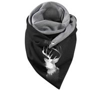 ÉCharpe Chaude Femme- Echarpe ChâLes Et éToles BohèMes à Imprimé Plumes pour S Courtes Chaudes d'hiver